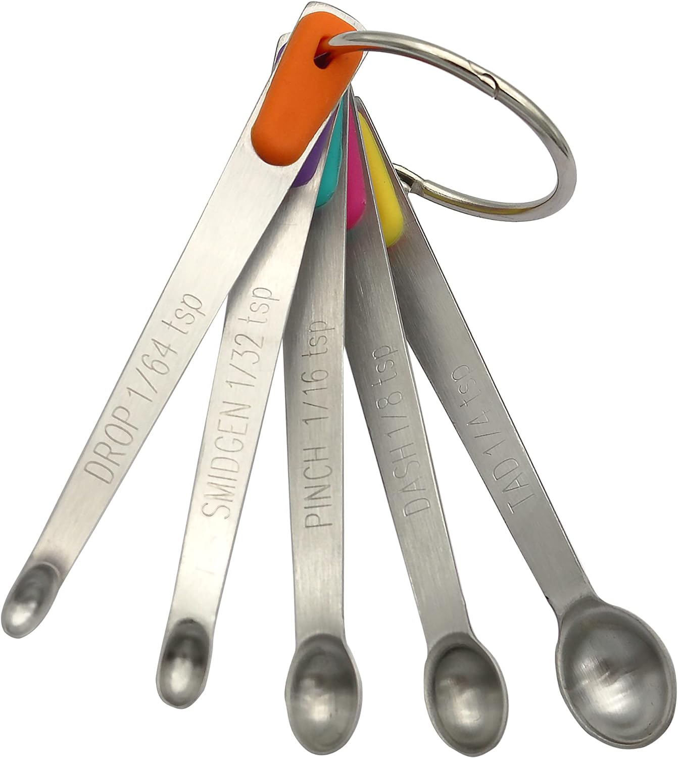 BERYLER® Measuring Spoons Set, 1/3 tsp, 1/4 tsp, 3/16 tsp, 1/8 tsp, 1/16  tsp, Mini Measuring Spoon for Baking, Tablespoon for Dry or Liquid